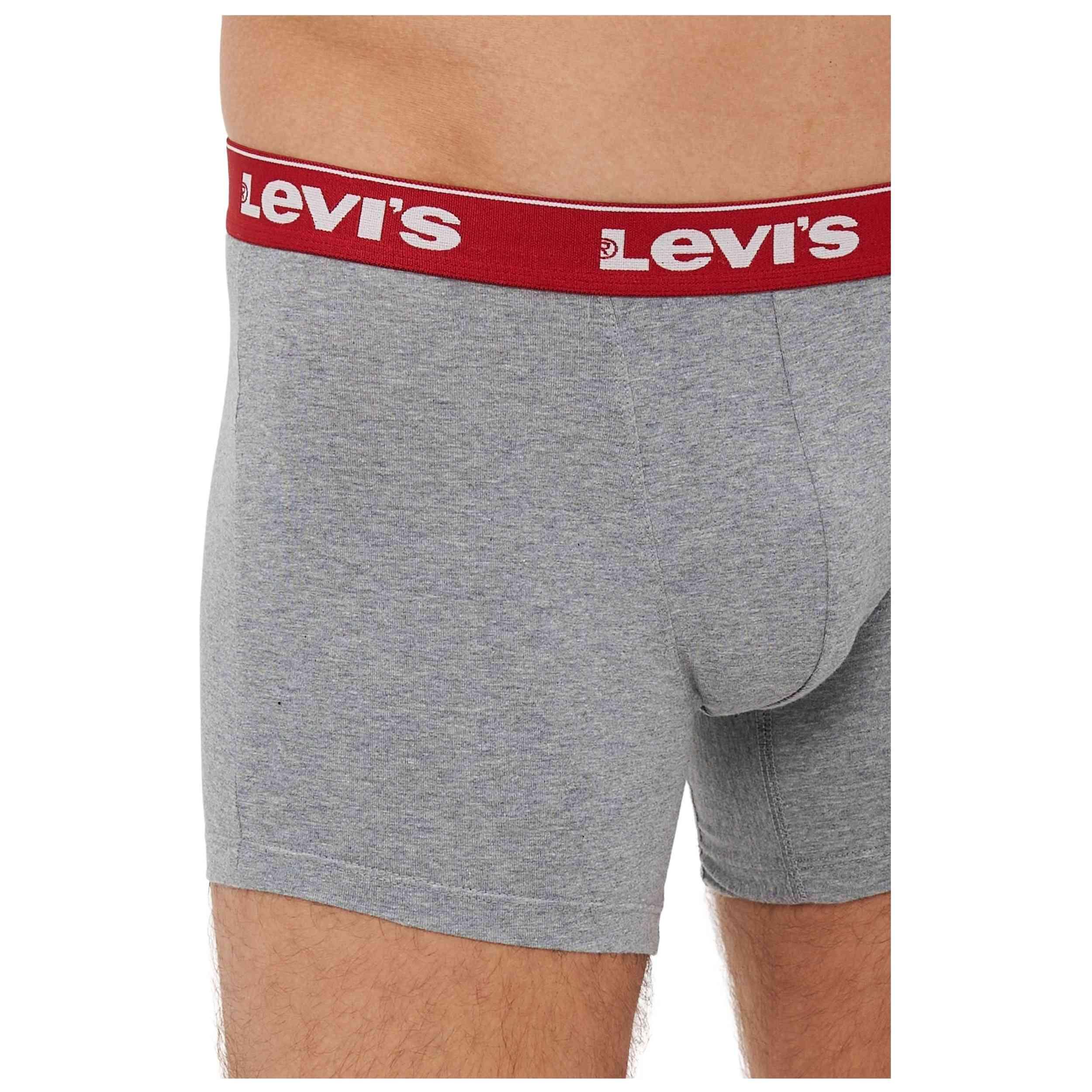 3 er Pack Herren Levis REPEAT LOGO BOXER Brief Boxershorts Unterwäsche Pants 5/5