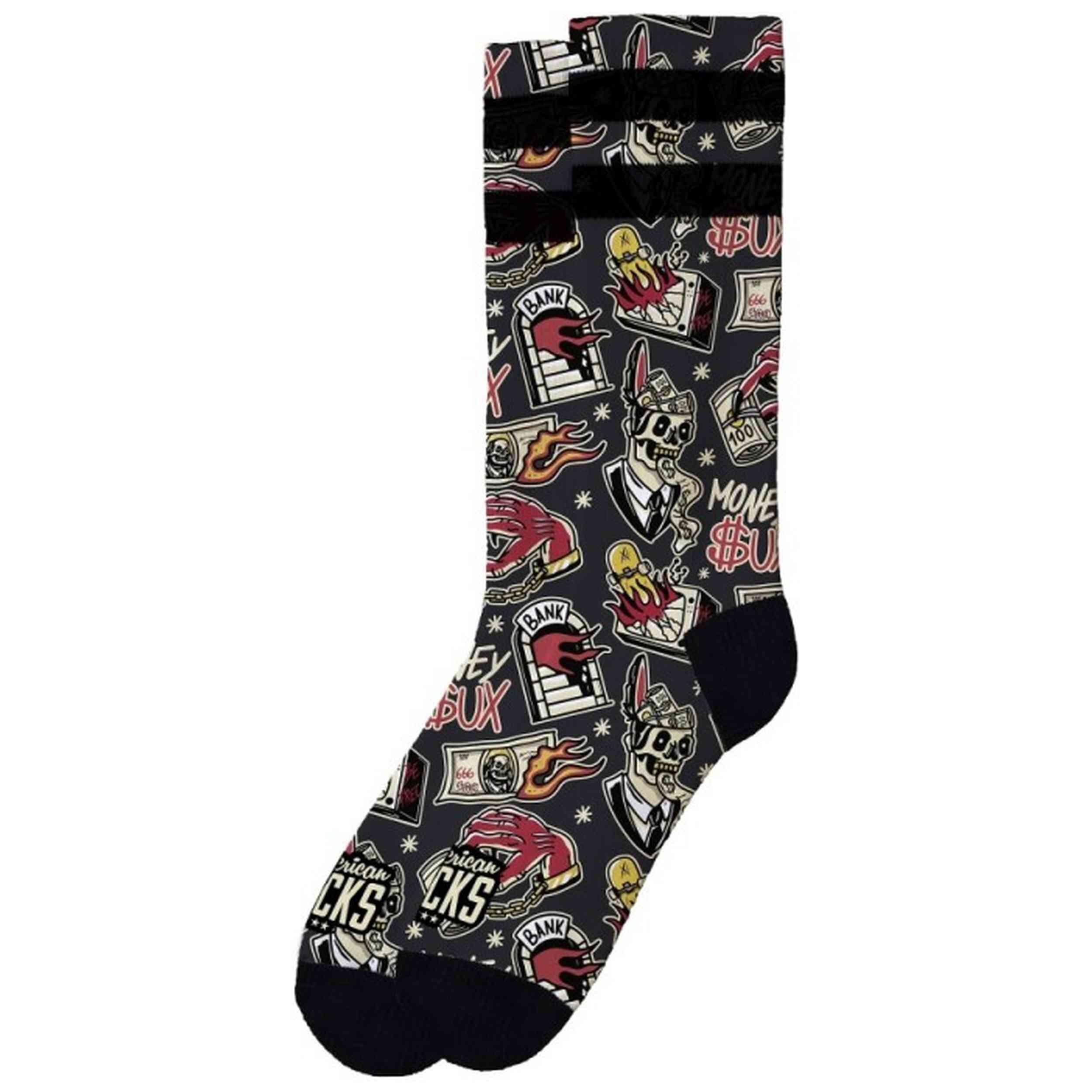 Sokken American socks model Money Sucks voor unisex 2/7