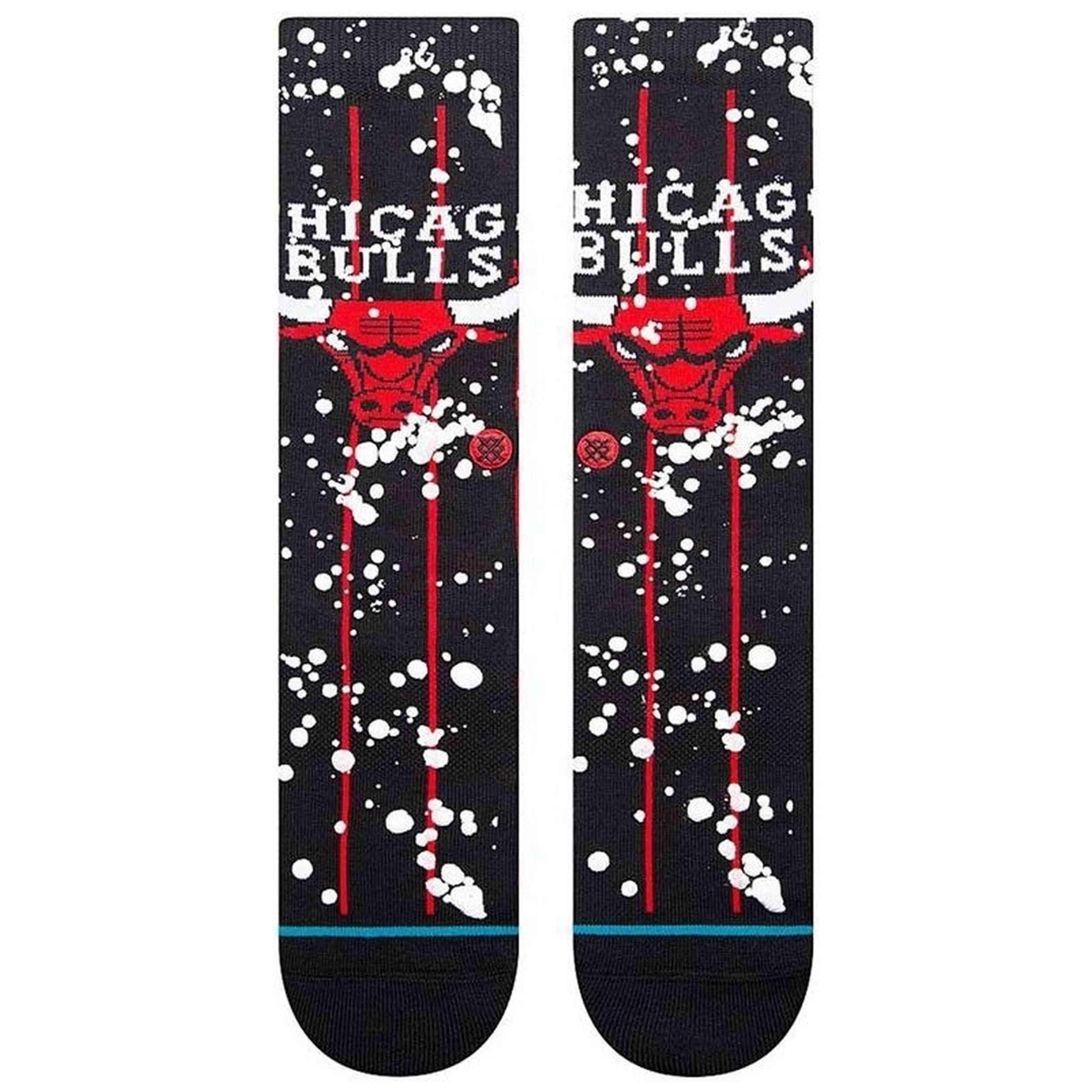 Calcetines Stance modelo NBA Hardwood Overspray Bulls para unisex 2/3