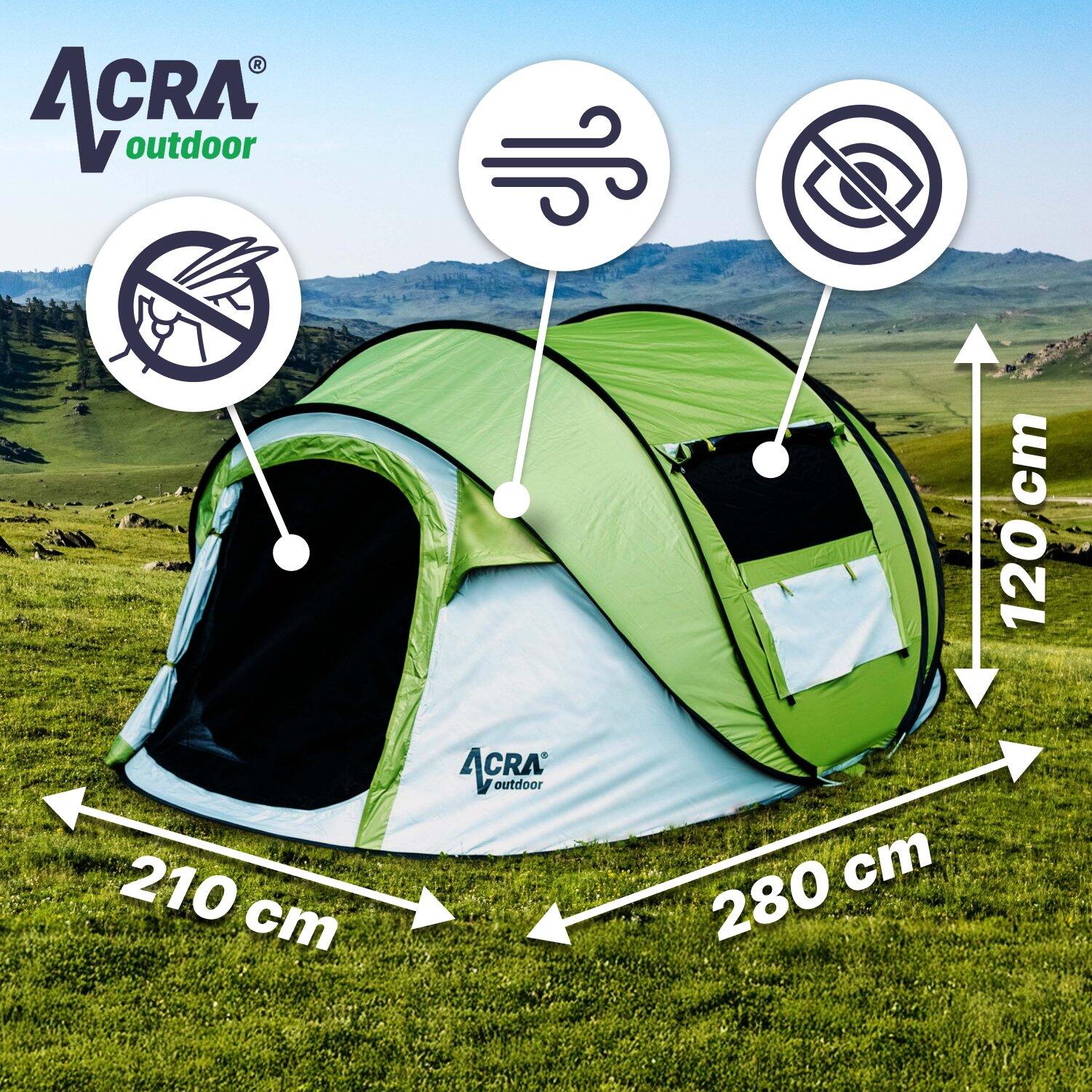 Samorozkládací stan Outdoor ST30 pro 2-3 osoby/2seconds se zatmavením 2/7