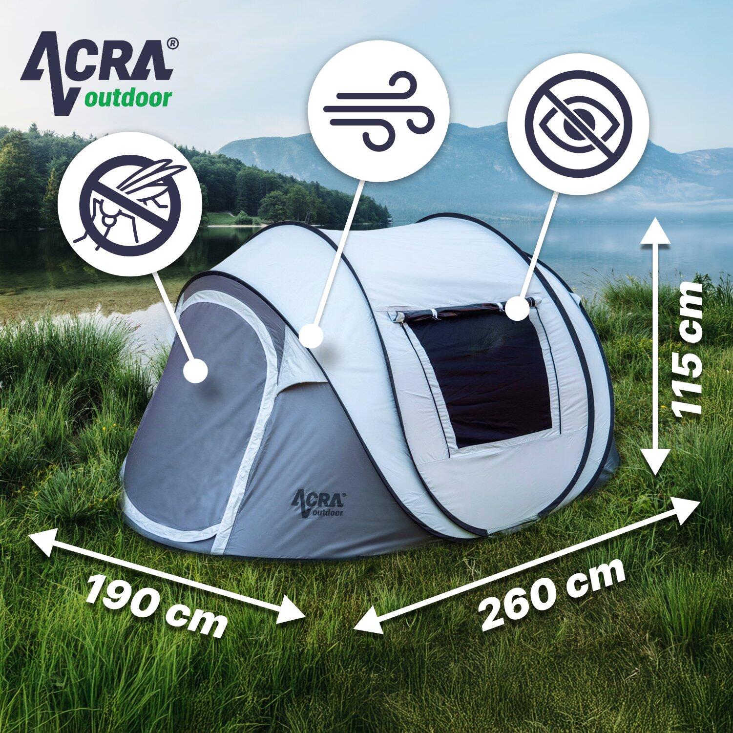 Samorozkládací stan Outdoor ST31 pro 2-3 osoby/2seconds se zatmavením 2/7