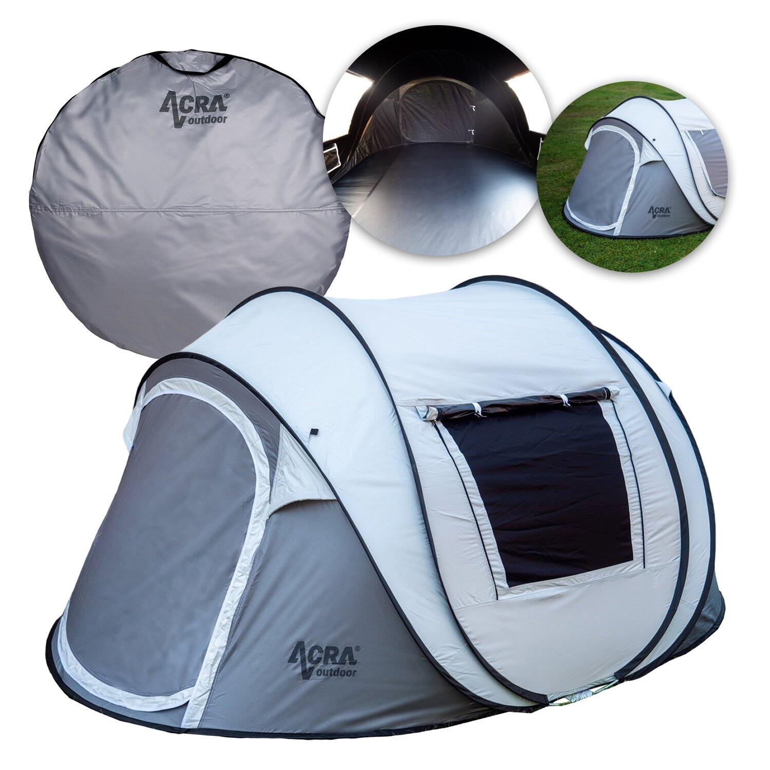 ACRA Samorozkládací stan Outdoor ST31 pro 2-3 osoby/2seconds se zatmavením
