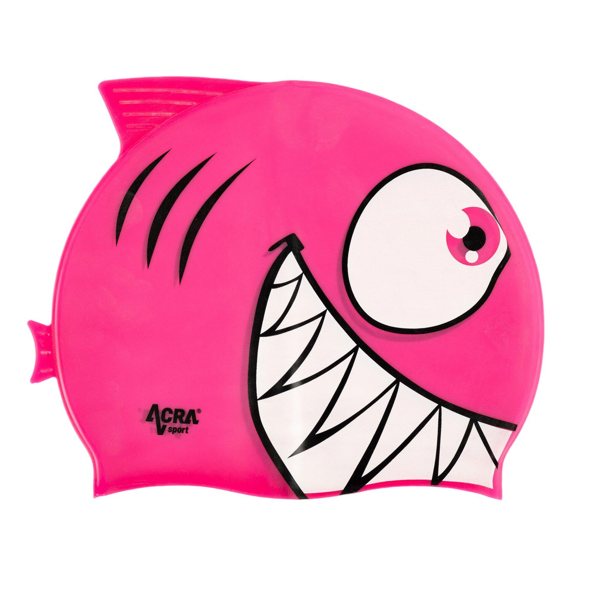 ACRA Dětská plavecká koupací čepice, PIRANHA
