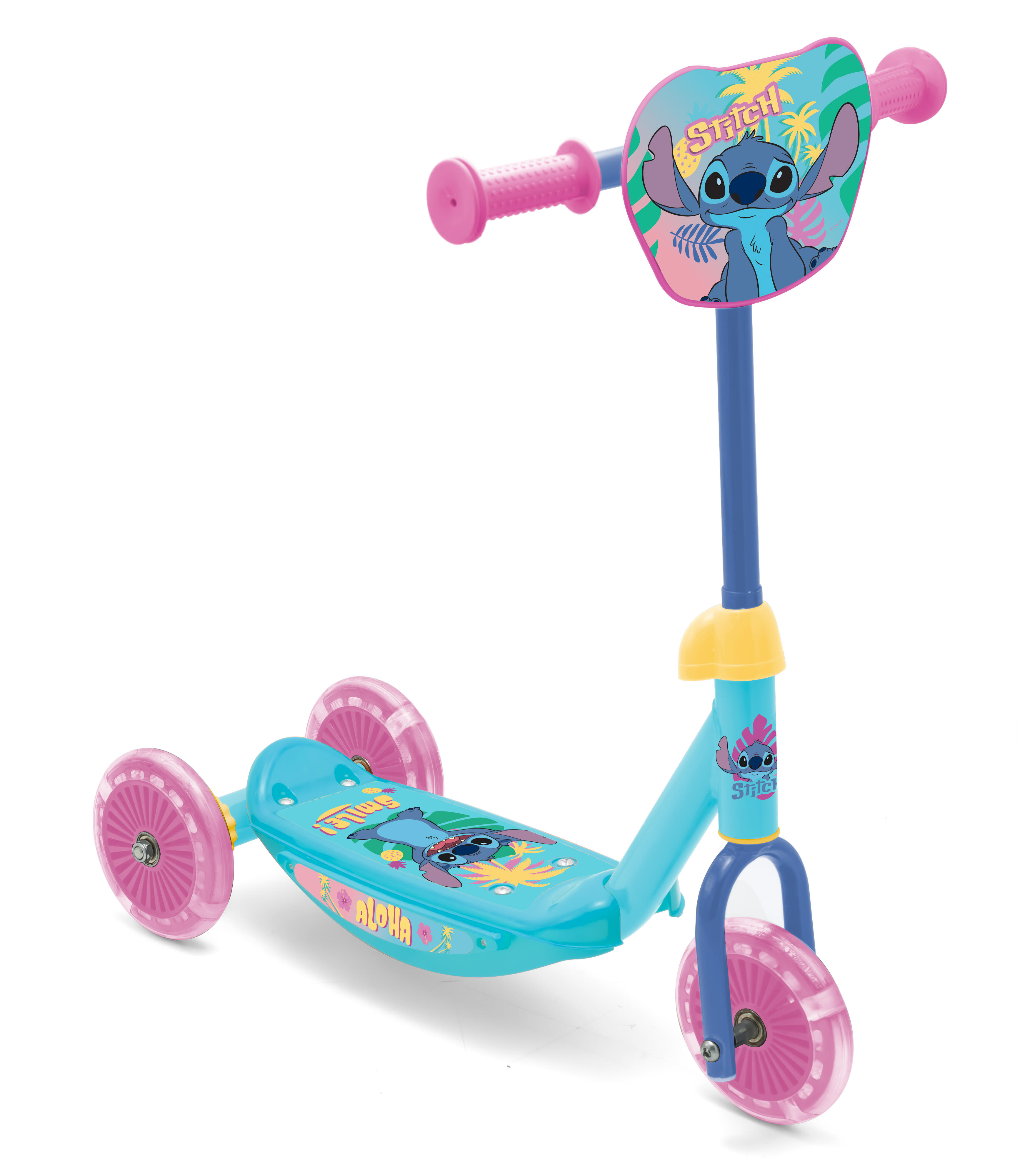 SEVEN Dětská koloběžka Stitch, 3 kolečka, bez brzdy