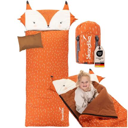 Sac de couchage rectangulaire Soti - avec coussin - pour enfants jusqu'à 150 cm