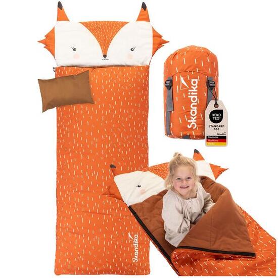 Sac de couchage rectangulaire Soti - avec coussin - pour enfants jusqu'à 150 cm