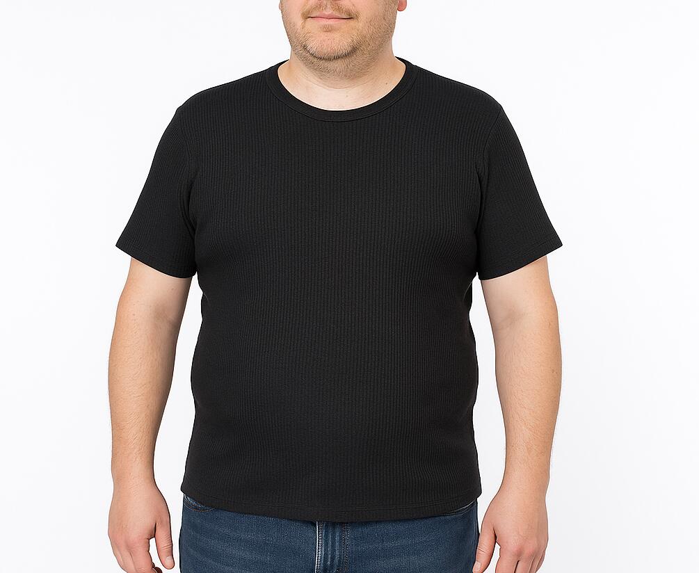 Mens Thermal Short Sleeve Top T Shirt Baselayer Cotton Blend Winter