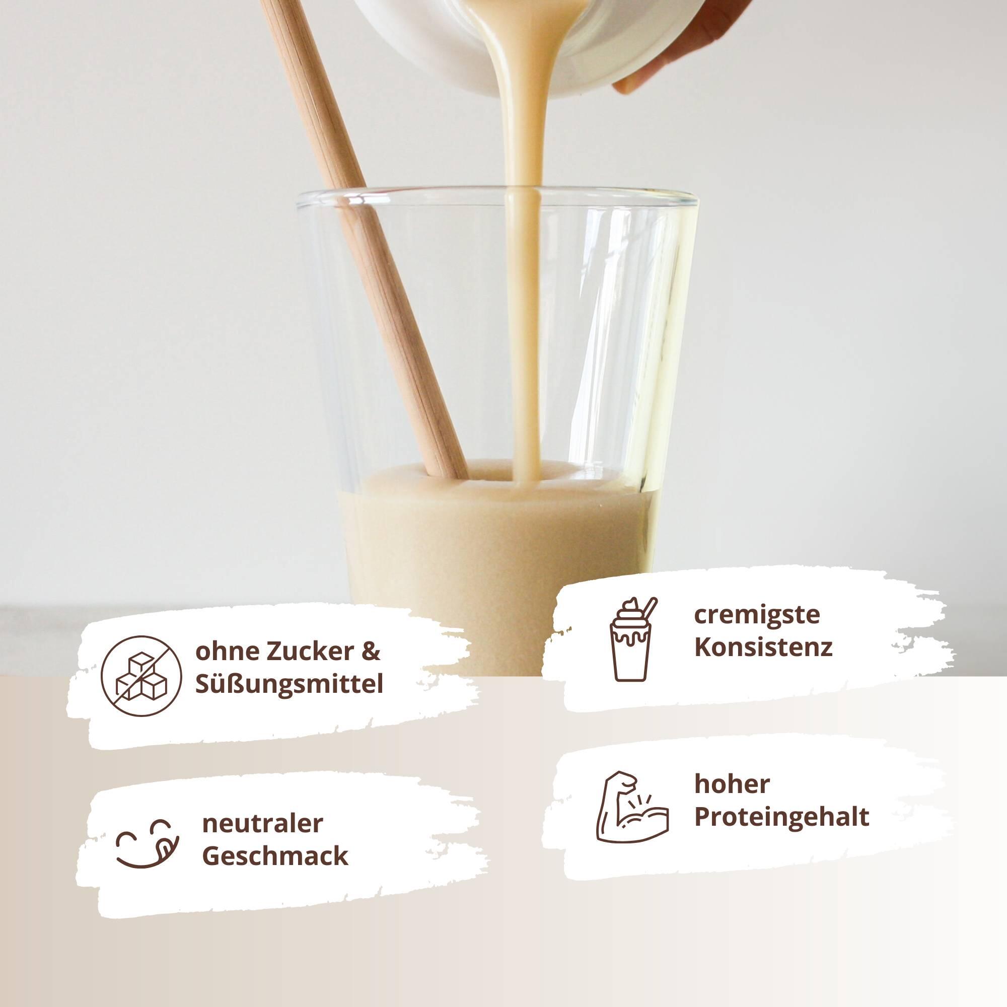 Natures Protein - Eiweißpulver ohne Süßstoff - Natural 500g 3/5