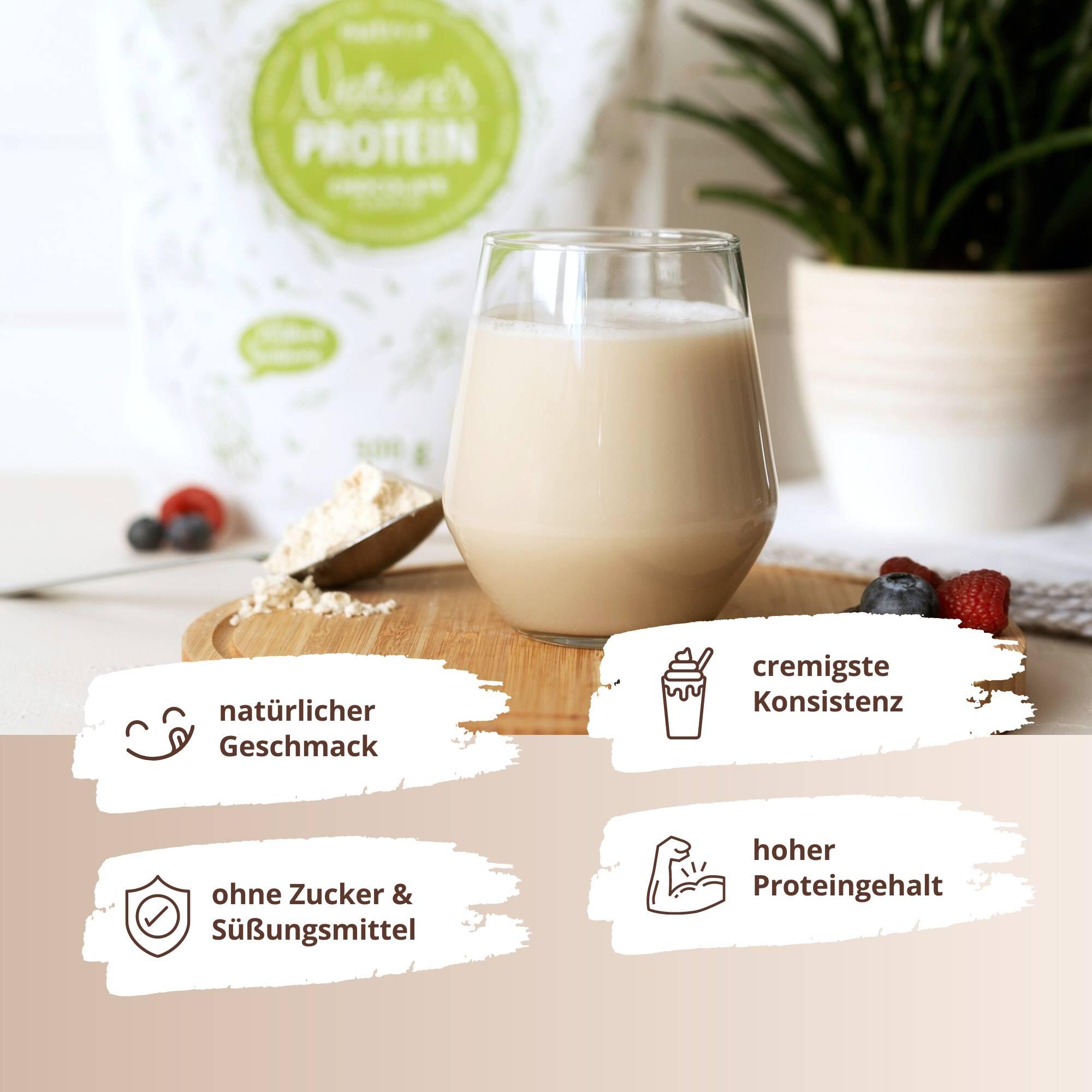 Natures Protein - Eiweißpulver ohne Süßstoff - Coconut 500g 3/5