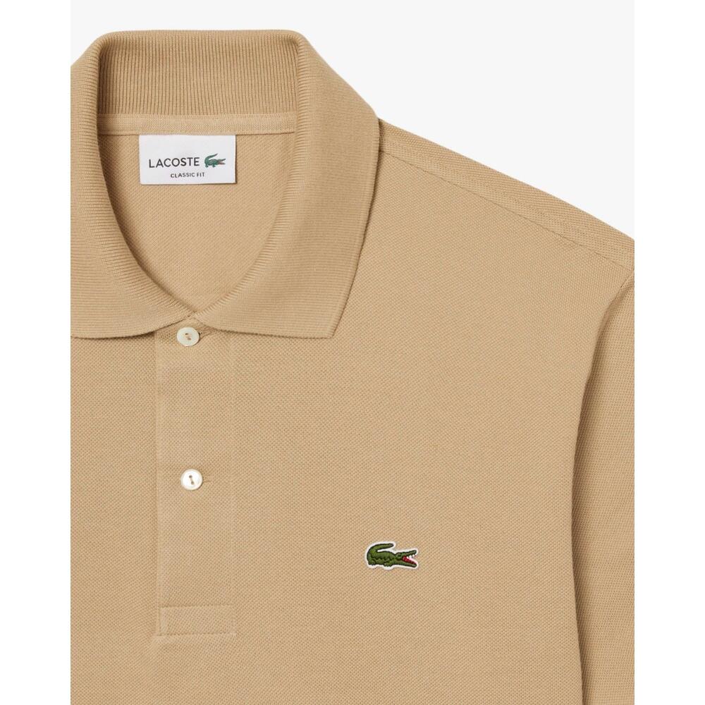 Lacoste Modèle L1212 Short Sleeved Ribbed Collar S Couleur Marron 5/6
