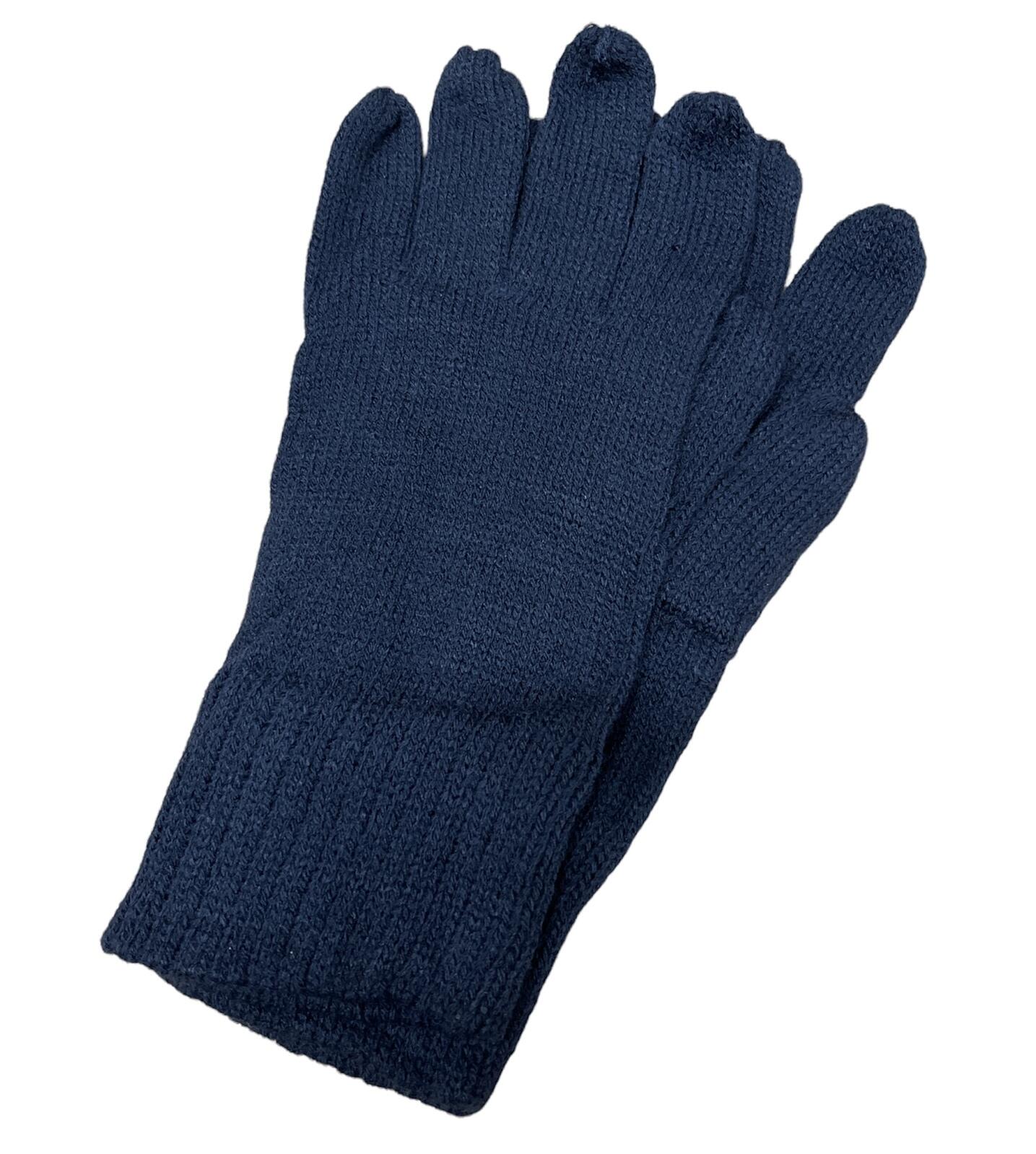 Acrylic Knitted Winter Warm Mens Soft Sports Snow Gloves