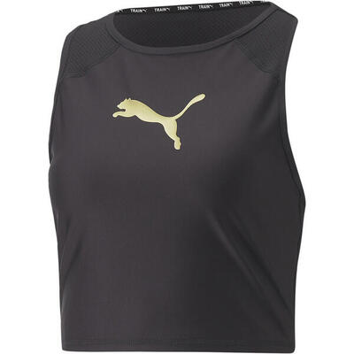 Dames mouwloos t-shirt puma fit eversculpt fitted tank zwart