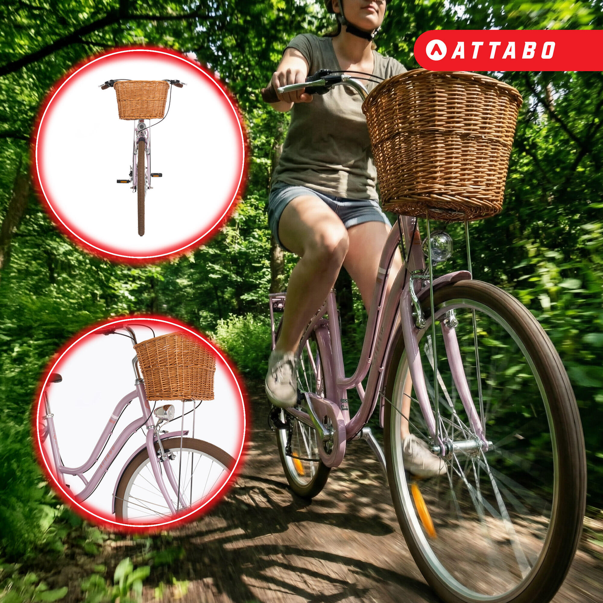 Rower miejski młodzieżowy ATTABO CITY 26" 4/7