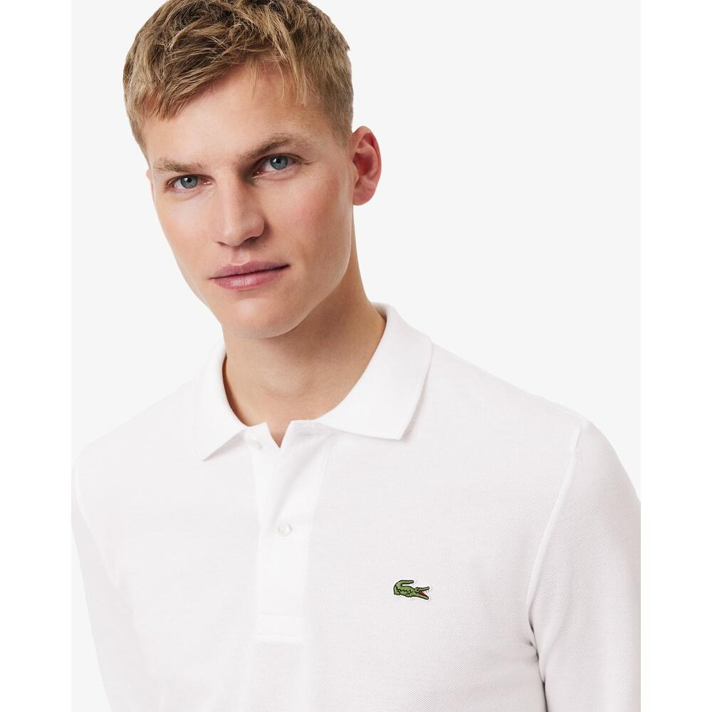 Polo Blanco Lacoste Original L.12.12 Manga Larga 2/6