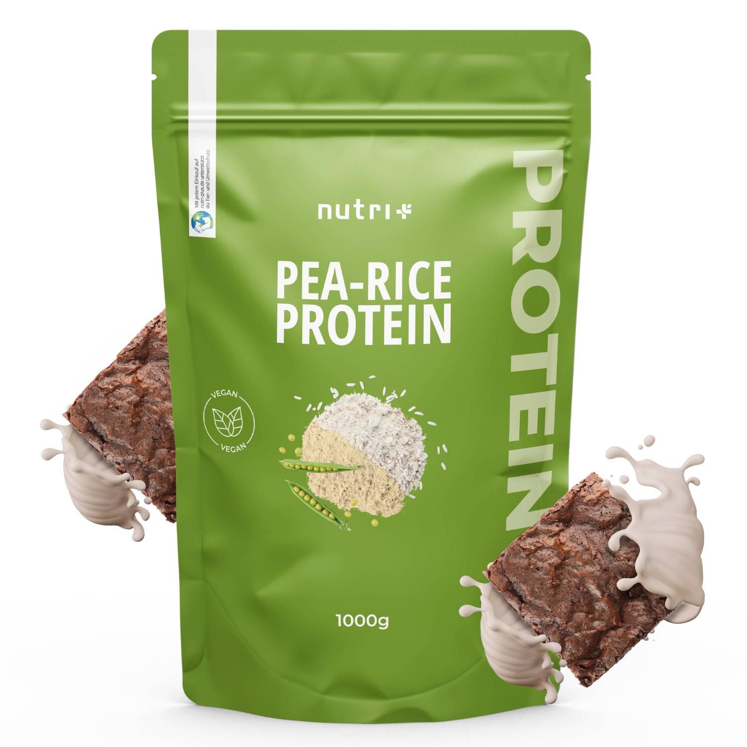 Proteinpulver Erbse-Reis - Pea Rice 1000g - Chocolate Brownie 1/5