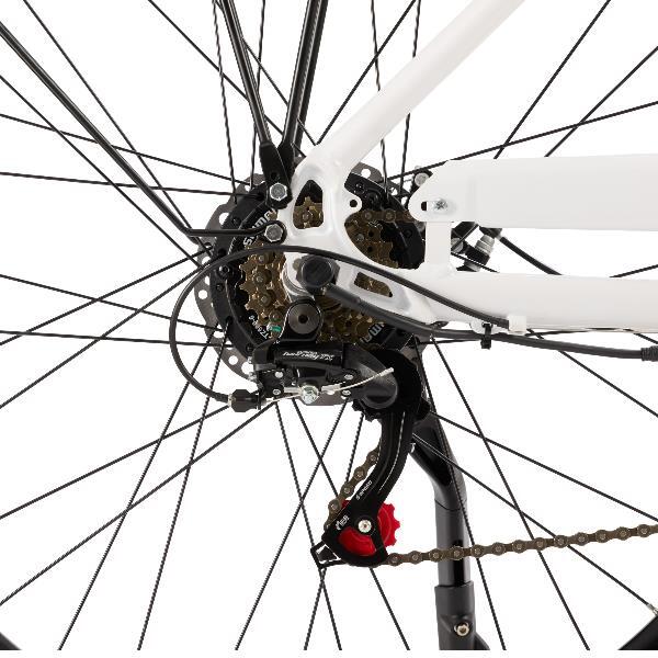 Bicicleta Eléctrica J7 28" – 80 km – Blanca 5/6