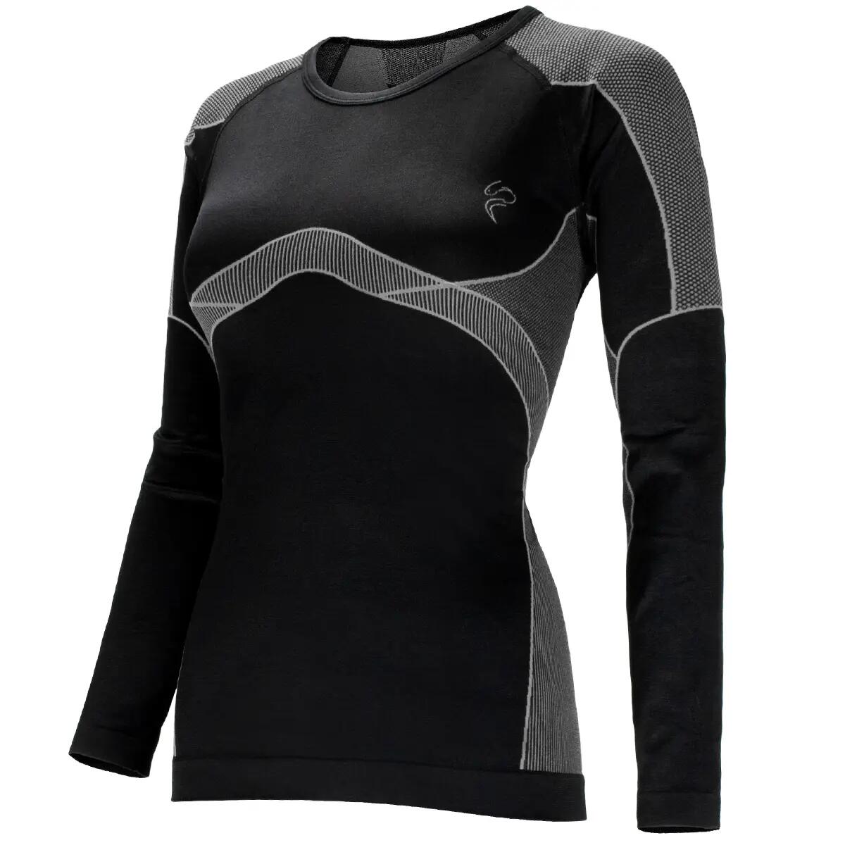Black Snake Damen Seamless Funktionswäsche-Set - L/XL Schwarz/Grau 4/11