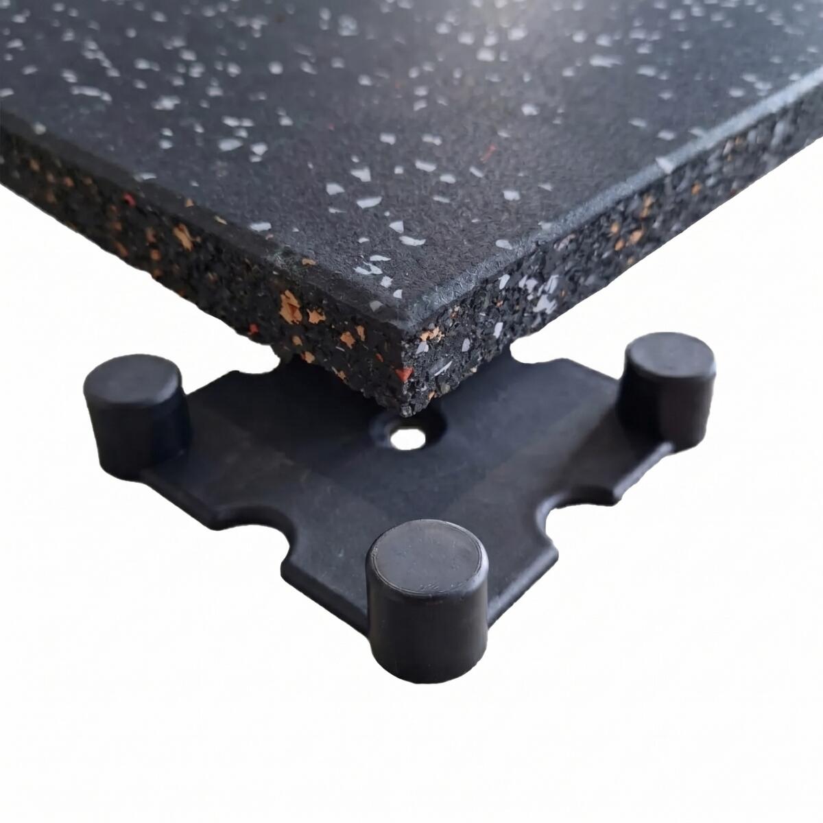 Rubber flooring 100x100x2cm indoor and outdoor "Connect" GladiatorFit 3/5