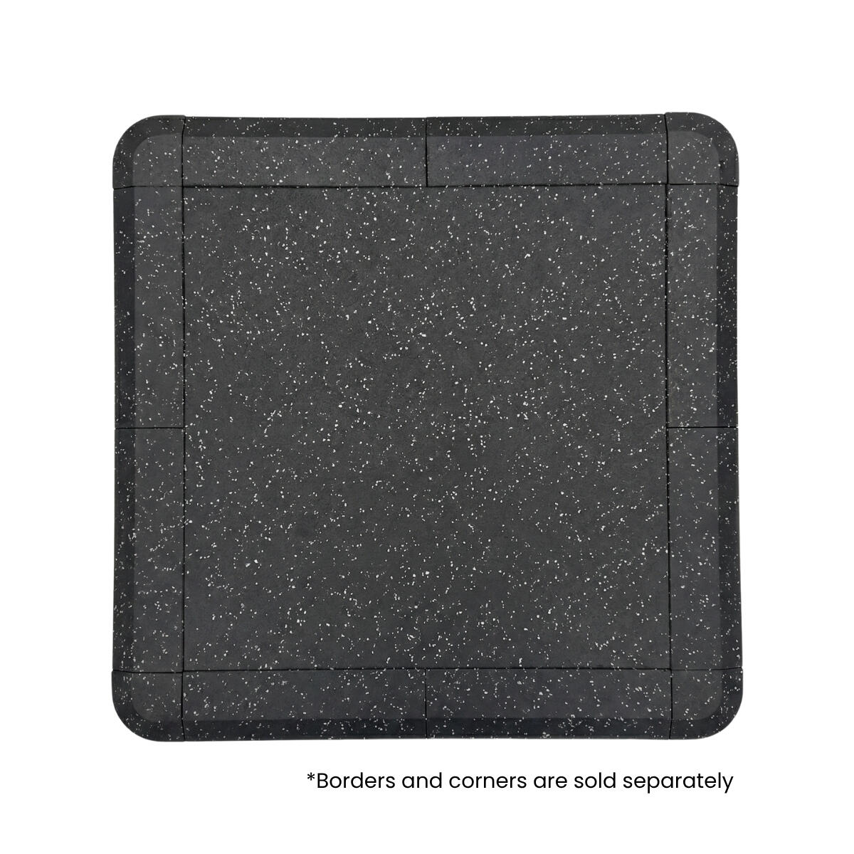 Rubber flooring 100x100x2cm indoor and outdoor "Connect" GladiatorFit 2/5