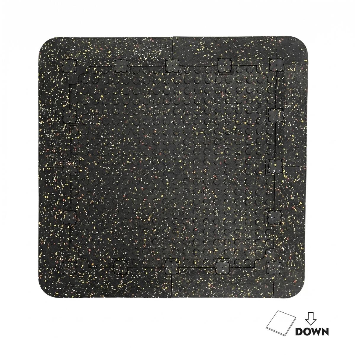 Rubber flooring 100x100x2cm indoor and outdoor "Connect" GladiatorFit 4/5