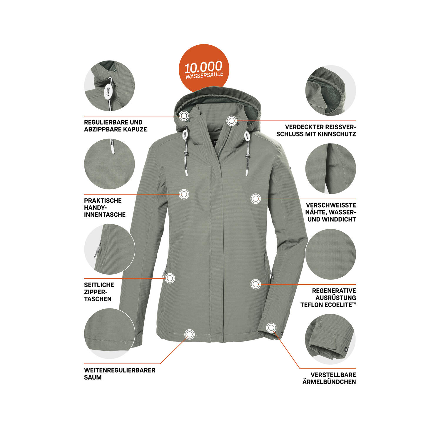 Damen Outdoorjacke KOS 61 5/7
