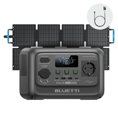 Zonnegenerator elite 30 v2 + 60w zonnepaneel, 288wh krachtstation voor camping