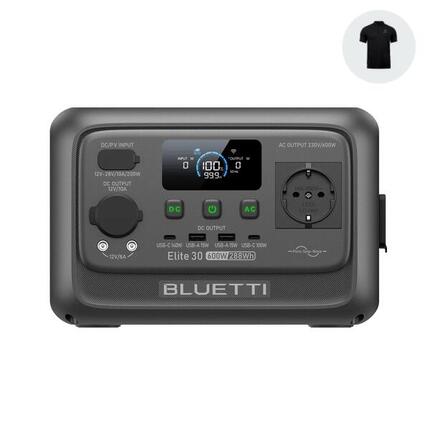 Générateur Électrique Portable Elite 30 V2 288Wh pour outdoor camping et Tempête