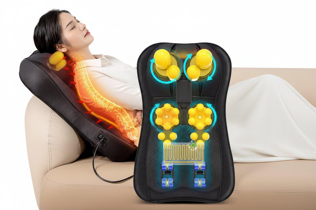 Chair-Type Full Body Massager with Neck & Shoulder Support