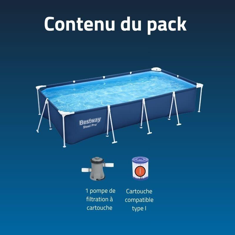 Piscina rígida Bestway 400x211 cm con depuradora 4/7