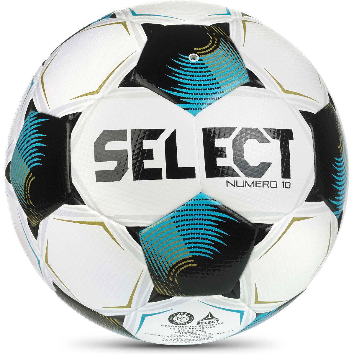 Select Numero 10 V26 (Maat 5) Wedstrijd- en Trainingsbal - Wit / Blauw 2/4