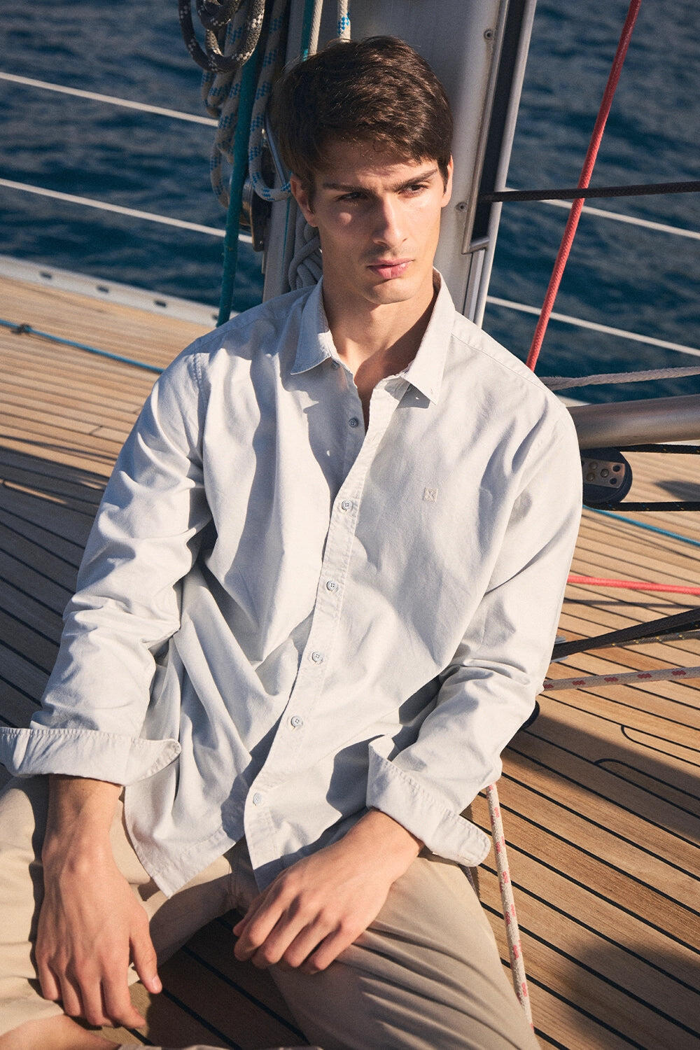 Camisa Blue Banana Loom Frost de 100% Algodón 5/5