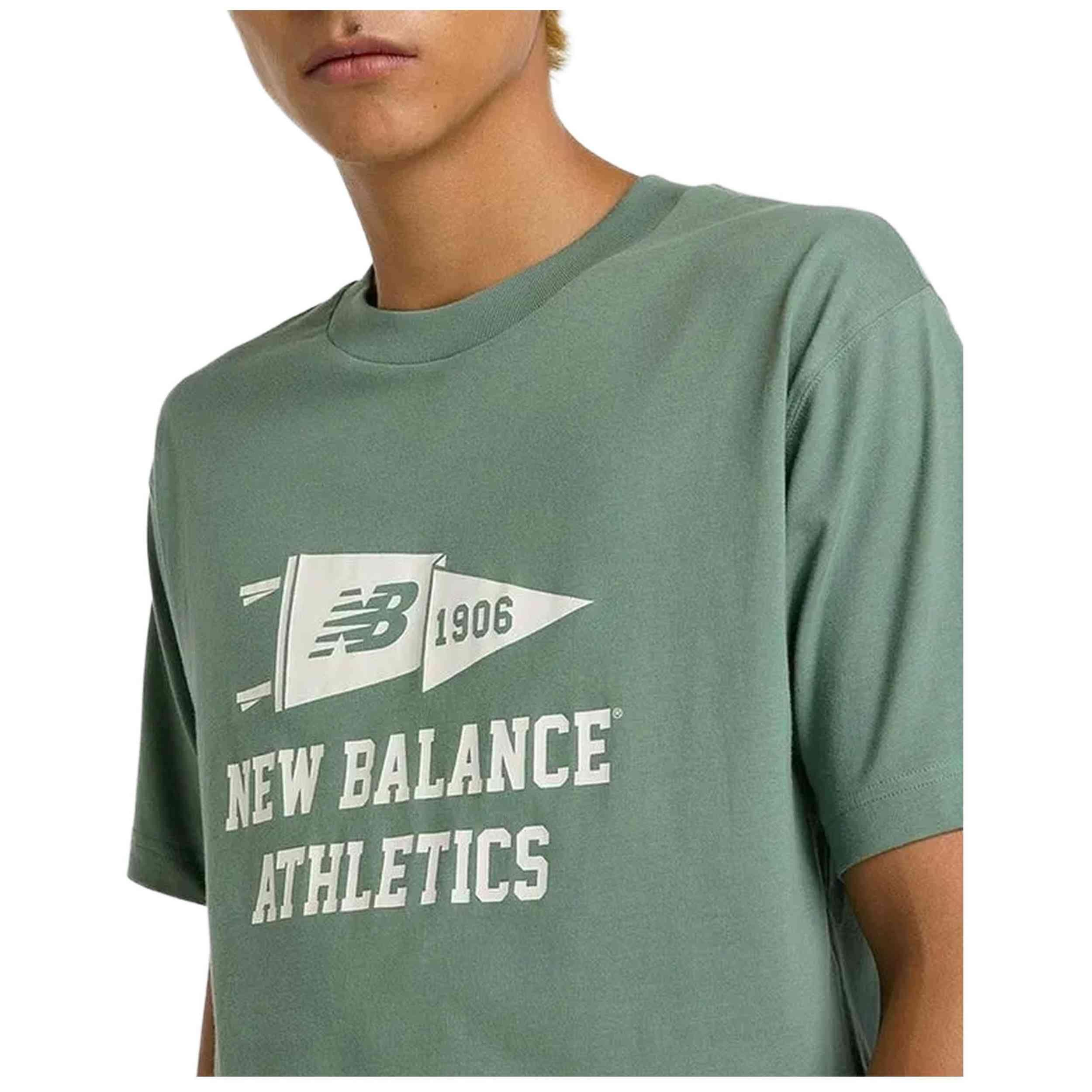 T-shirt met korte mouwen New balance model MT51924_DKJ voor mannen 4/4