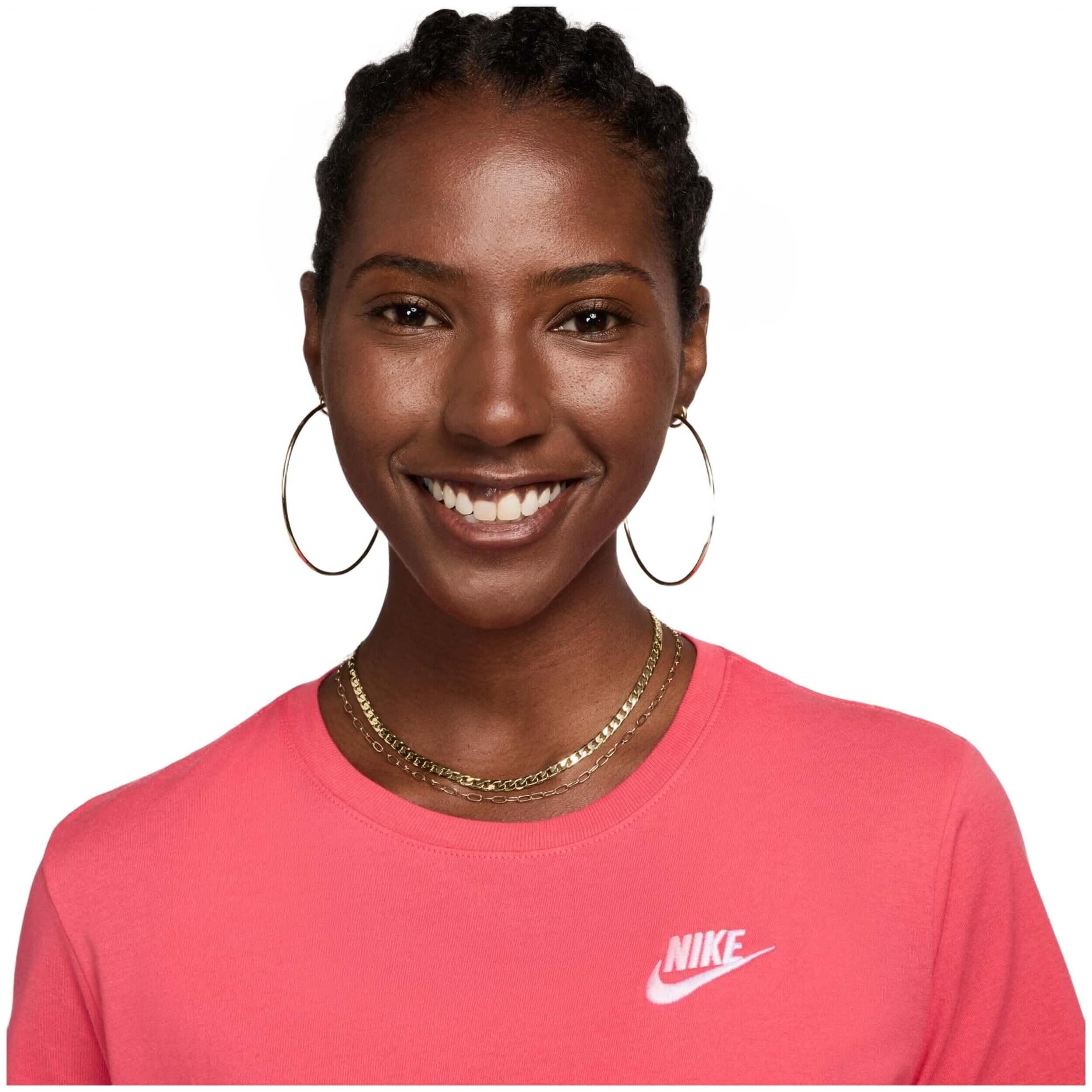 T-shirt Nike rosa - Sportswear Club Essentials 5/5