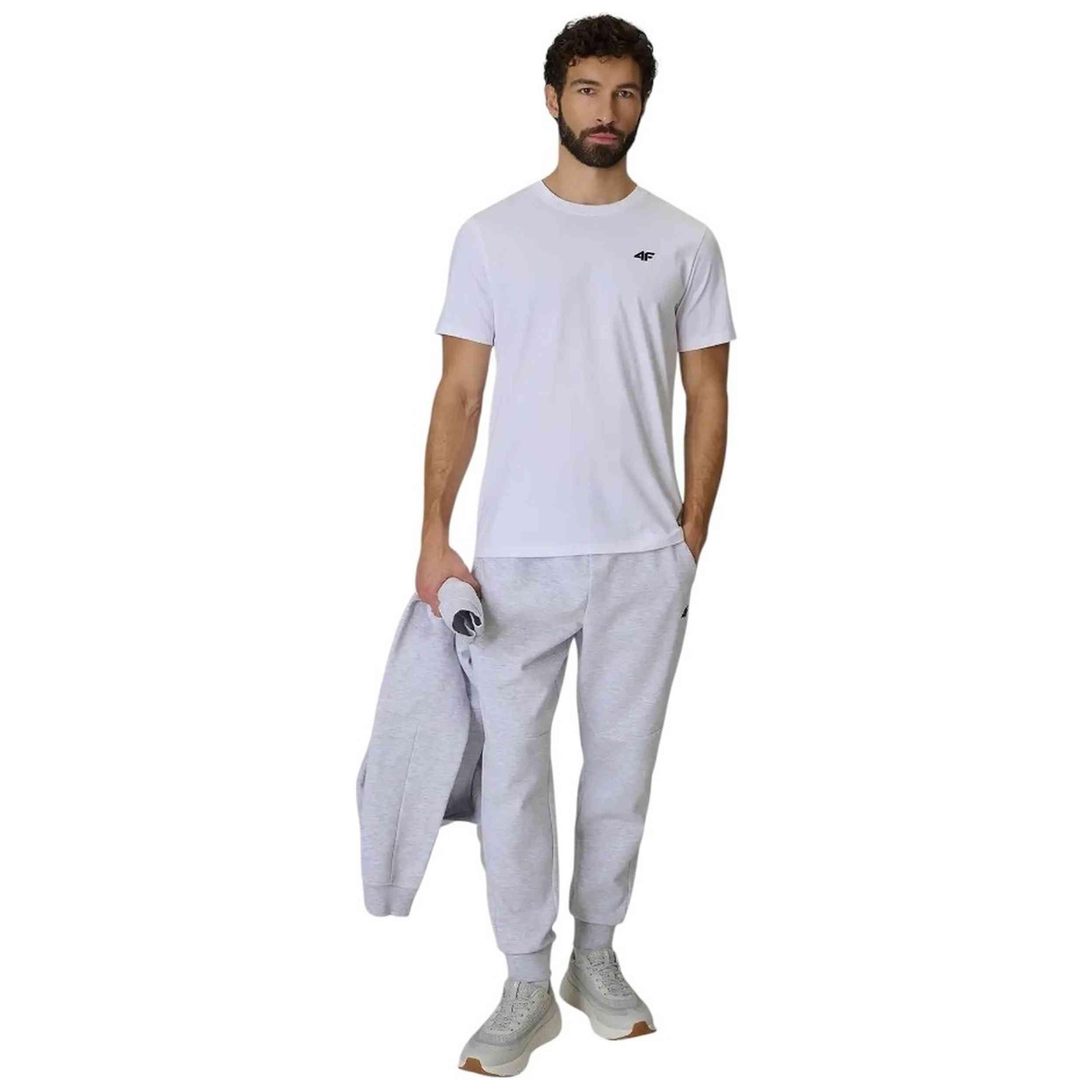 4F Herren-T-Shirt, kurzärmelig, Rundhals 2/4