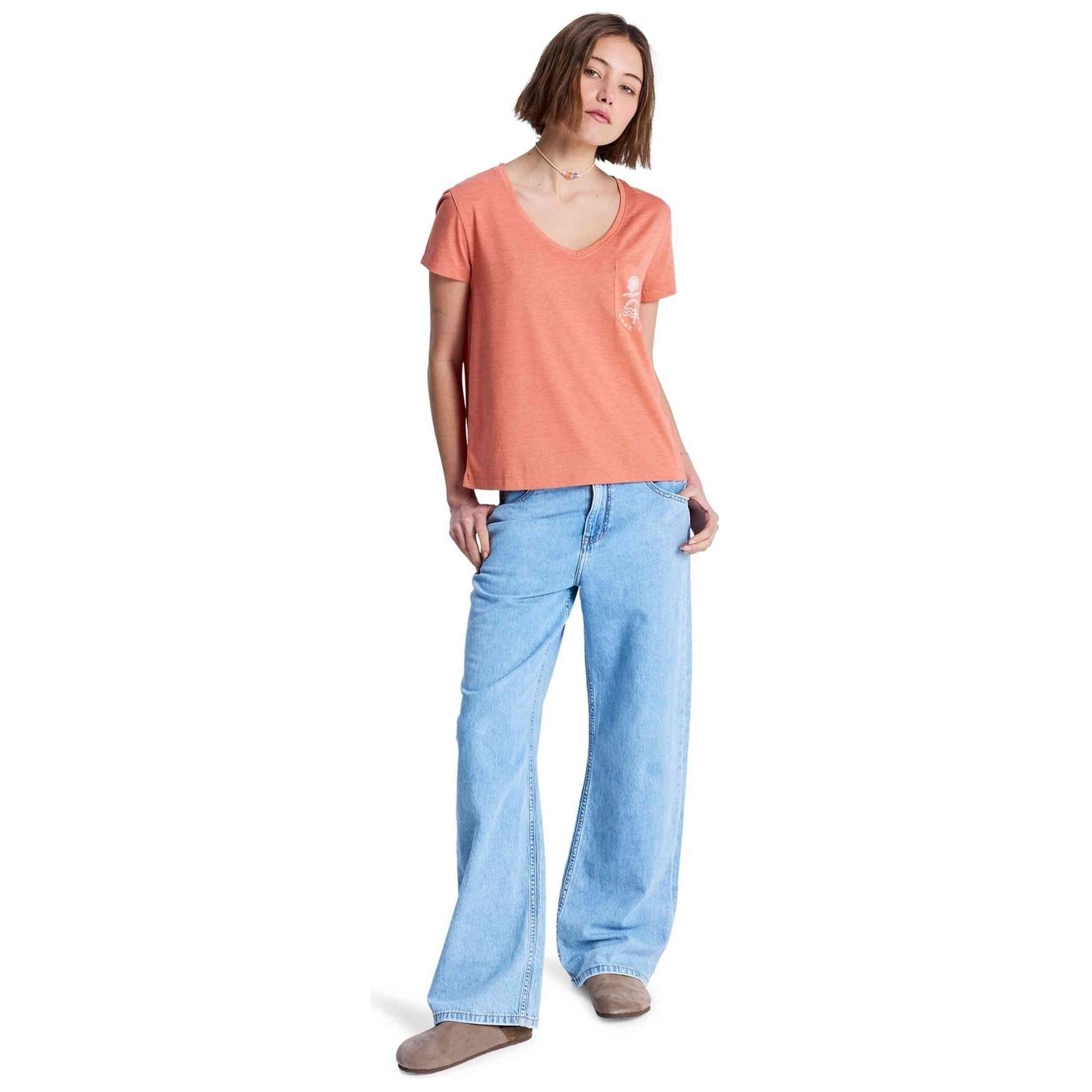 Maglia a maniche corte Roxy modello ERJZT06084-MLN0 per donne 5/5