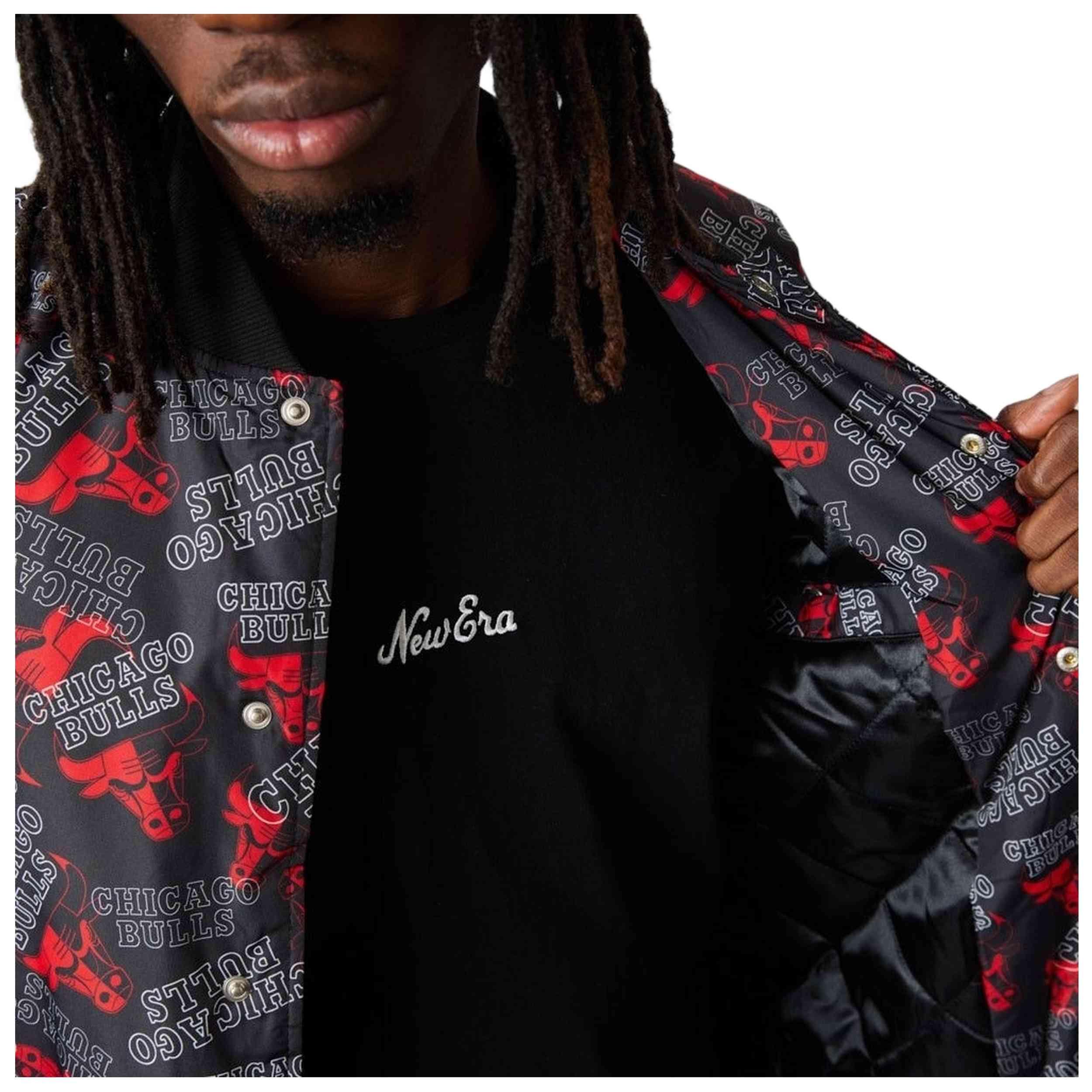 Maglia a maniche corte New era modello NBA Chicago Bulls Team All Ove per uomini 5/5