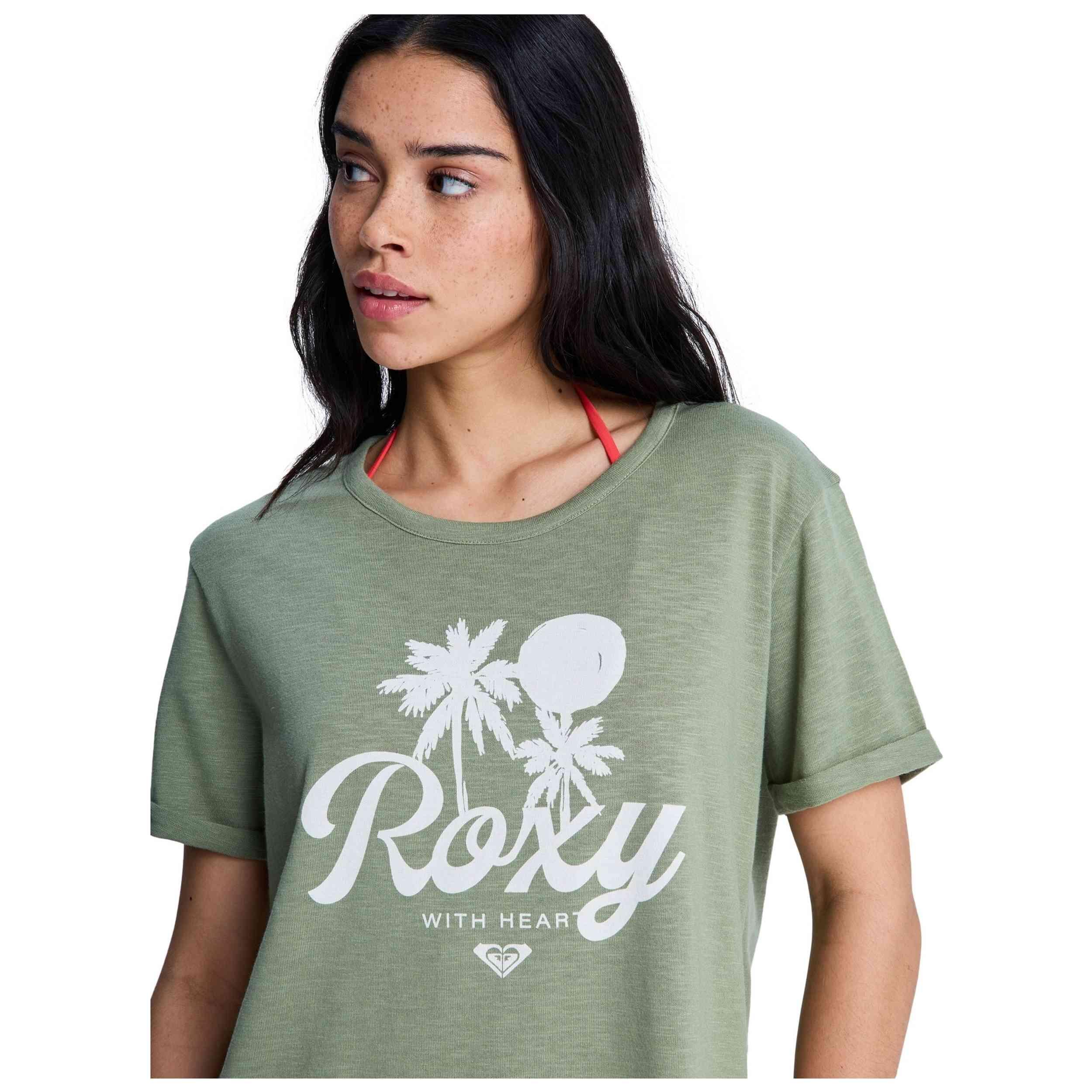 T-shirt Roxy modelo OCEANWAVE REGUL (GLD0) para mulheres 4/5