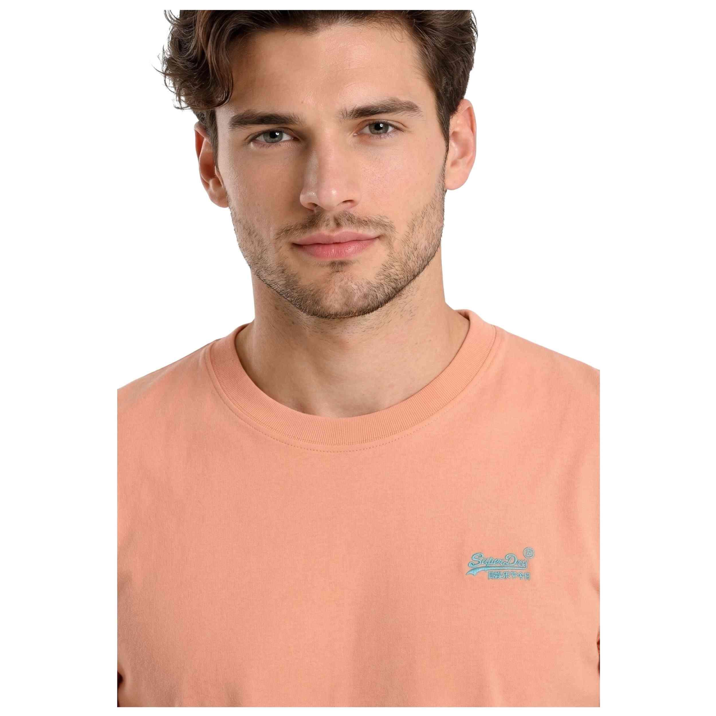 T-shirt Uomo Superdry Vintage Logo Grigio Chiaro Mélange 4/5