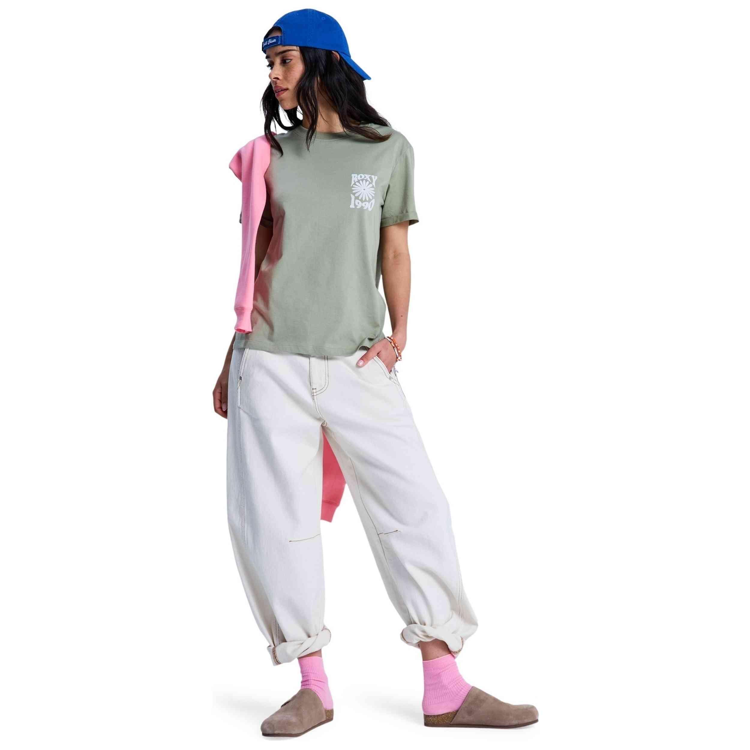 Maglia a maniche corte Roxy modello ERJZT06110-GLD0 per donne 5/5
