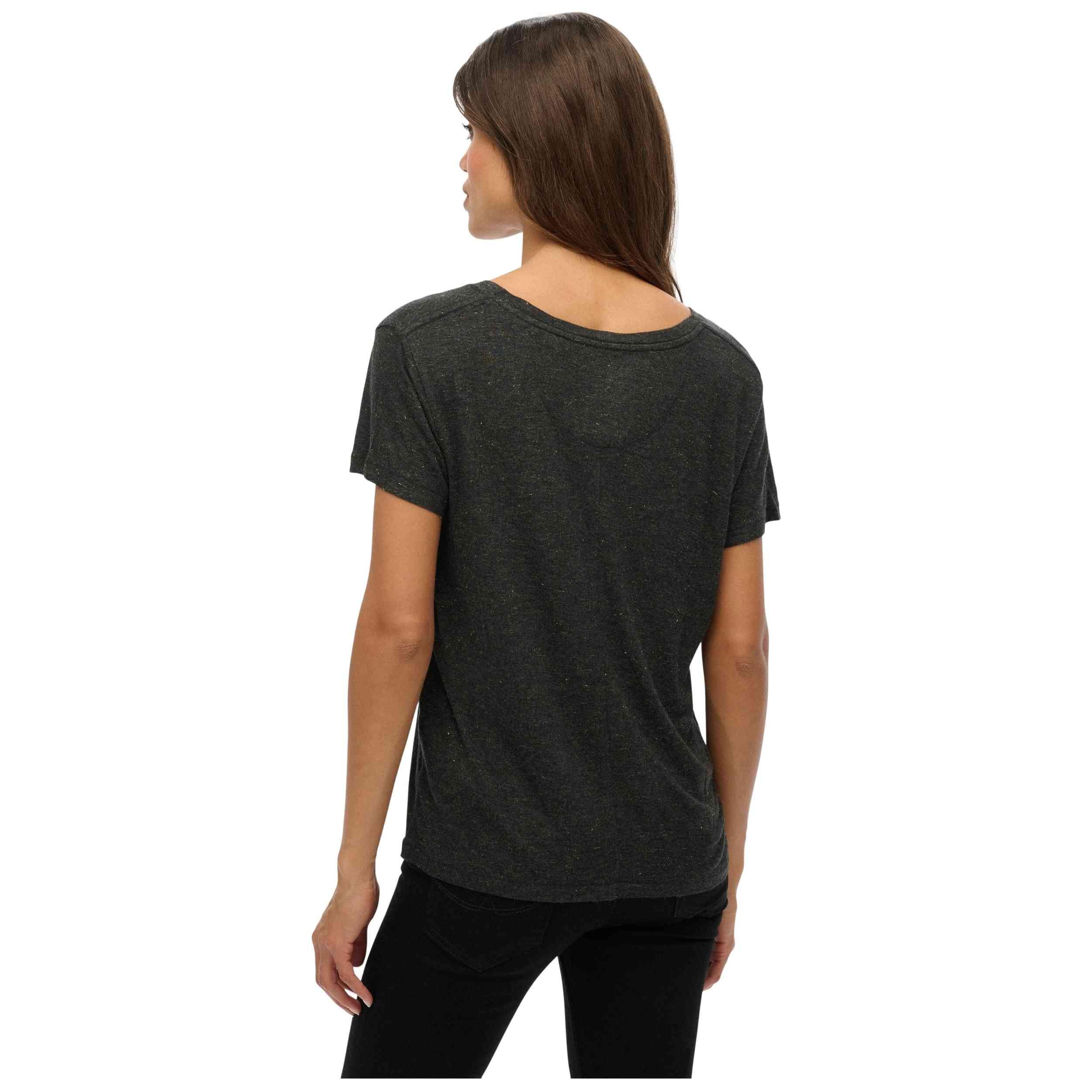T-shirt col V femme Superdry Slub Emb de Studios 3/5