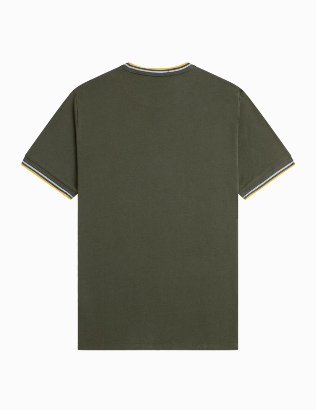 T-shirt pour homme Fred Perry Vert. 2/5
