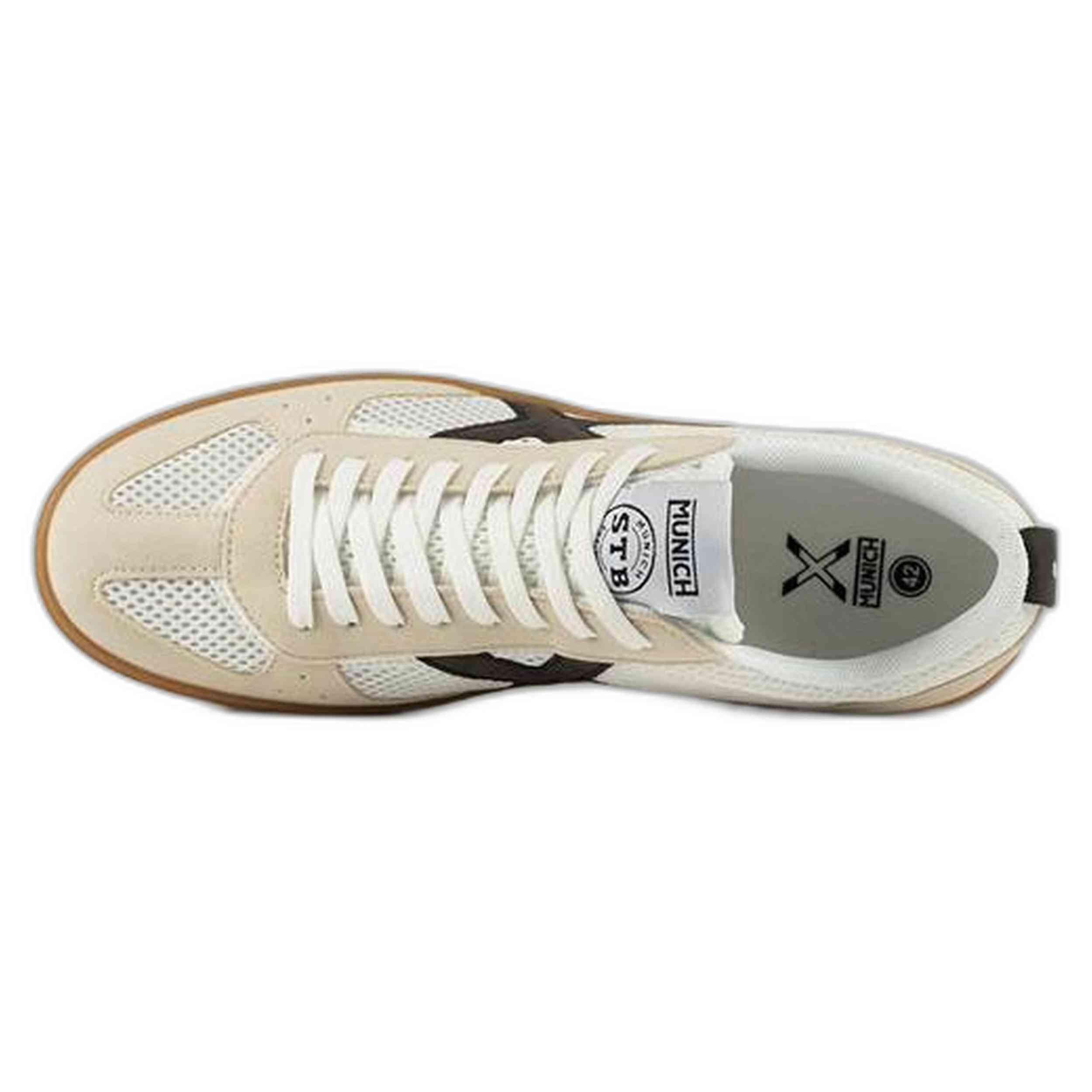 Zapatillas Casual Hombre Munich BE-4118 Blancas Comodas 4/5