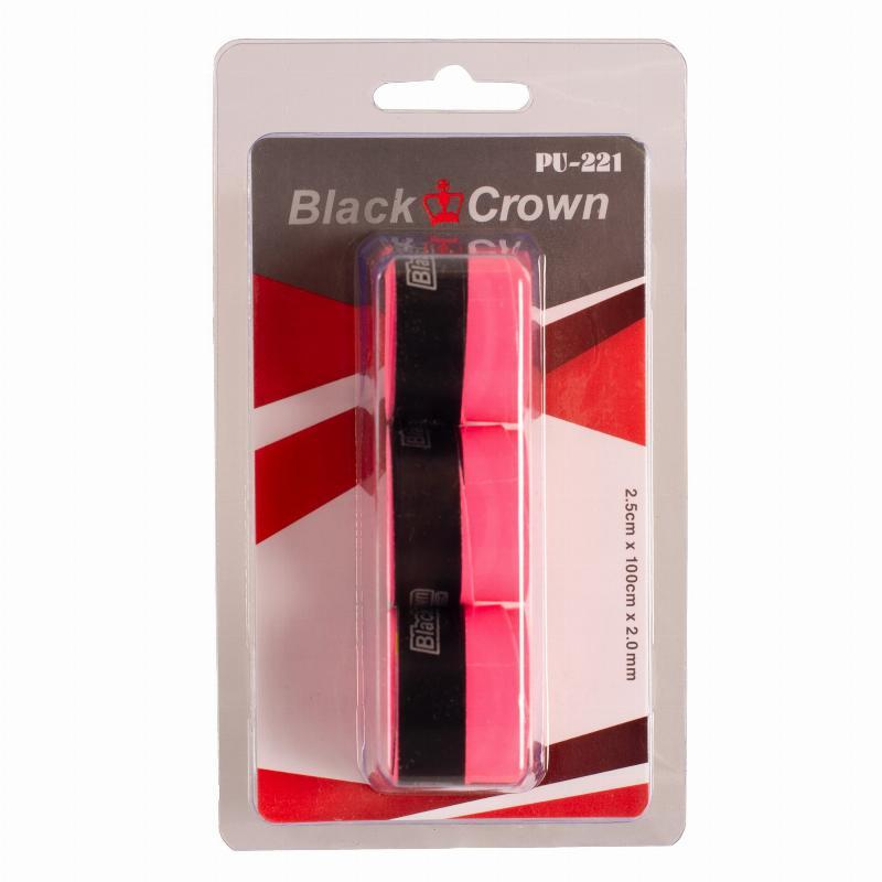 Blister 3 Overgrip traforati Black Crown rosa fluo 3/5