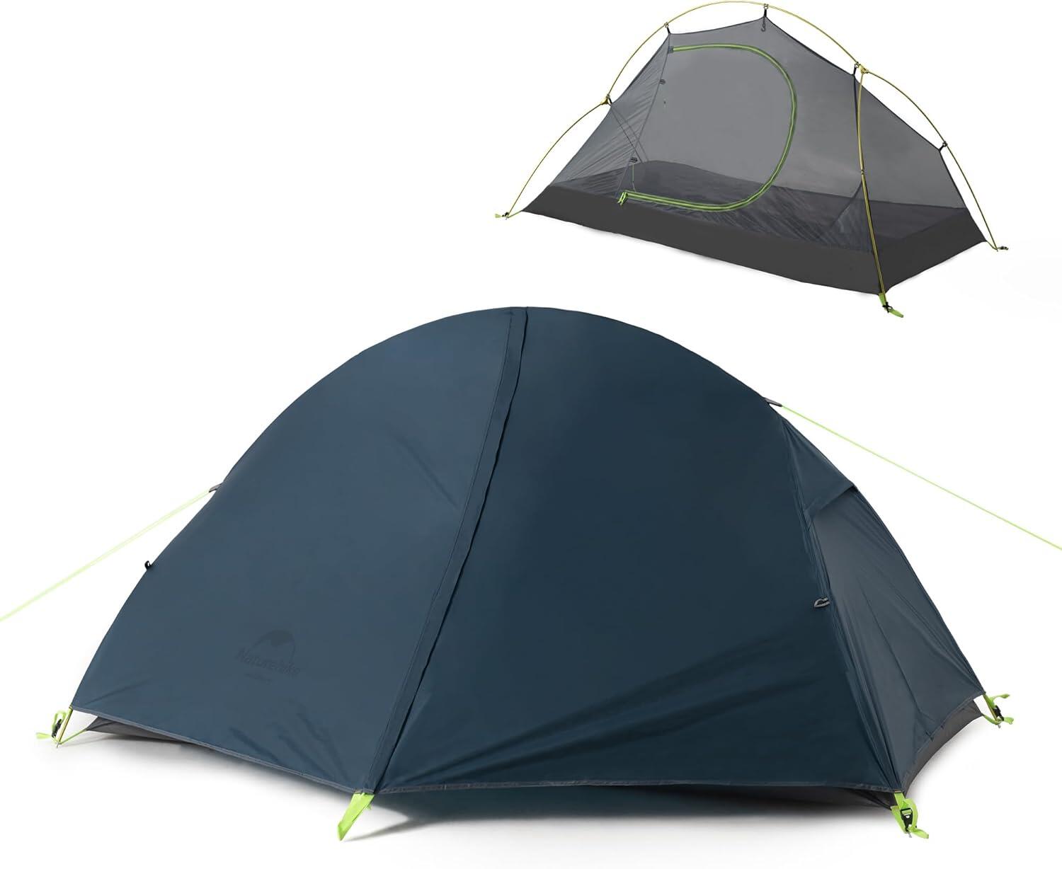 Tienda de Campaña Ultraligera individual azul 2/6