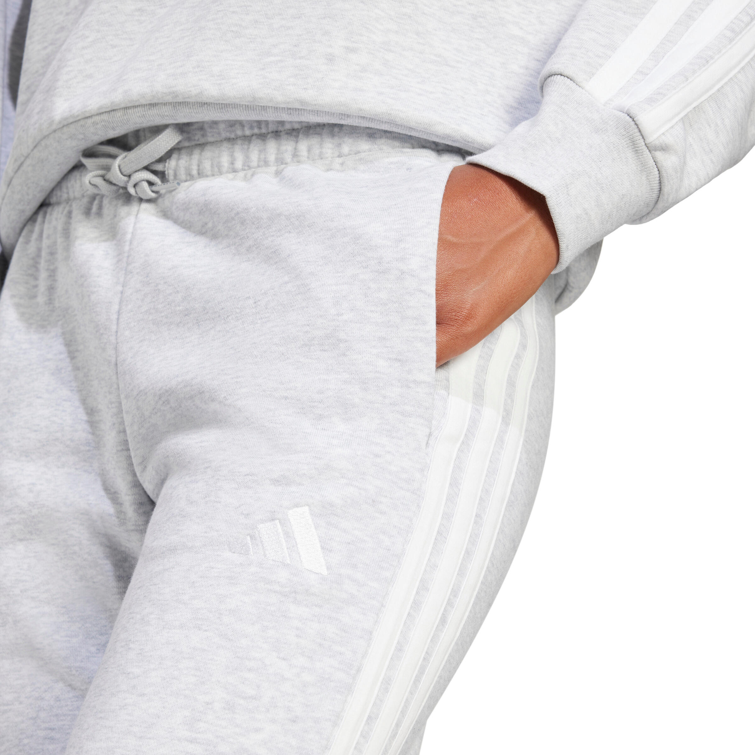Pantalon à revers French terry 3 bandes Essentials 7/7