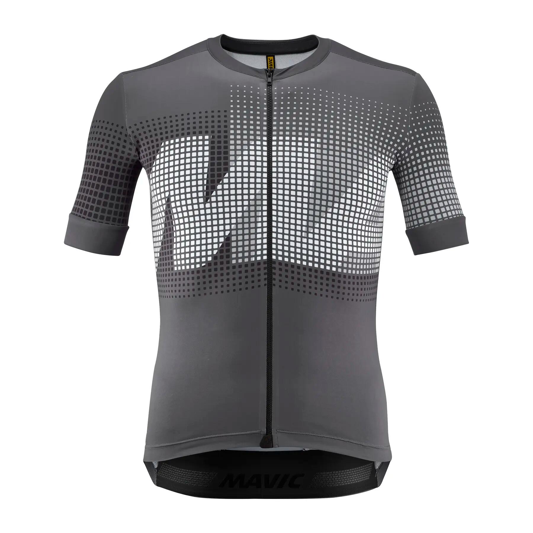 MAVIC AKSOUM JARSEY メンズ S Men's Mavic Aksium Graphic Short Sleeve Jersey Grey | Decathlon