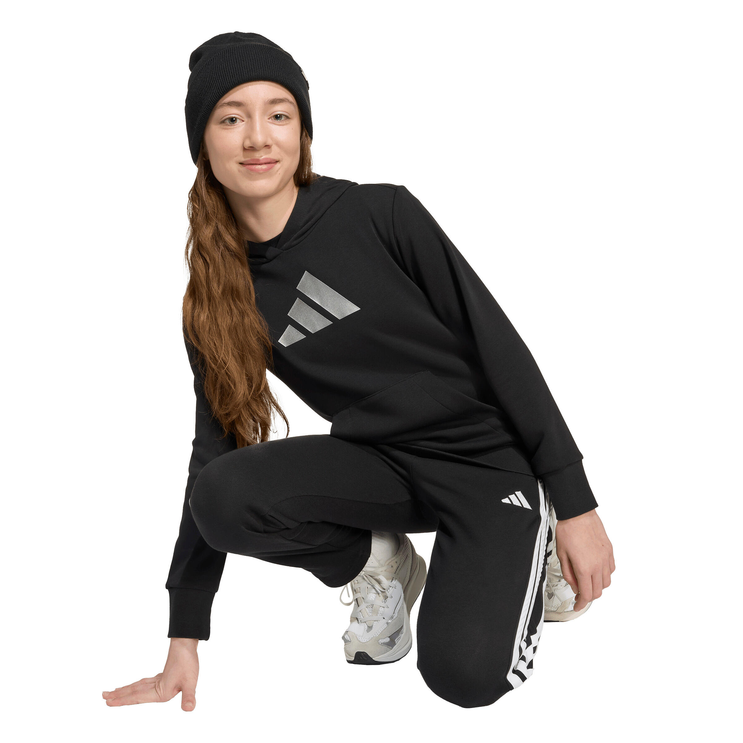 Felpa da bambina con cappuccio adidas Glam Graphic 5/6