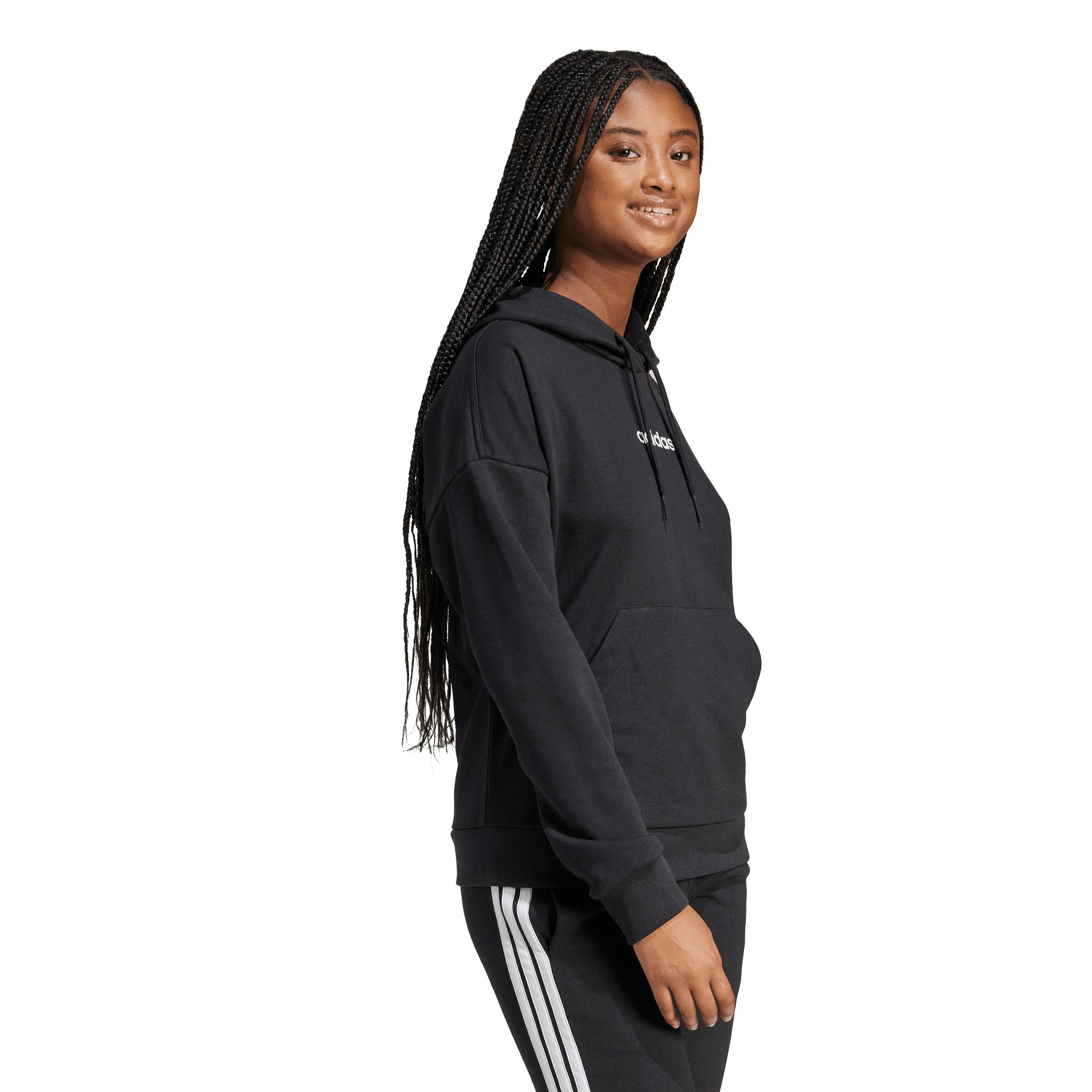 Dames Hoodie adidas Essentials Linear French Terry 4/6