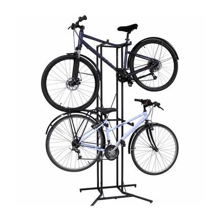 Porte-vélos Vertika 4 vélos en métal noir 80 x 57,5 x 194,5 cm