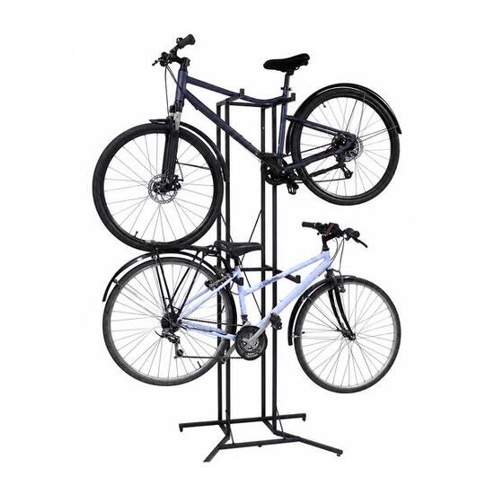 Porte-vélos Vertika 4 vélos en métal noir 80 x 57,5 x 194,5 cm